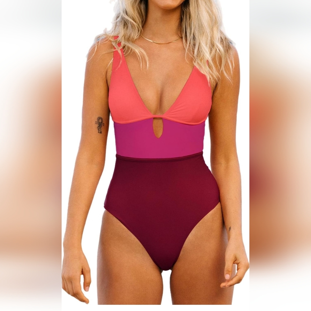 Colorblock One-Piece Swimsuit